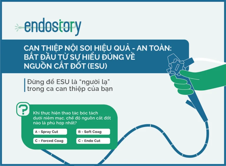 [Endostory #5] Can thiệp nội soi hiệu quả – An toàn bắt đầu từ sự hiểu đúng về nguồn cắt đốt (ESU)